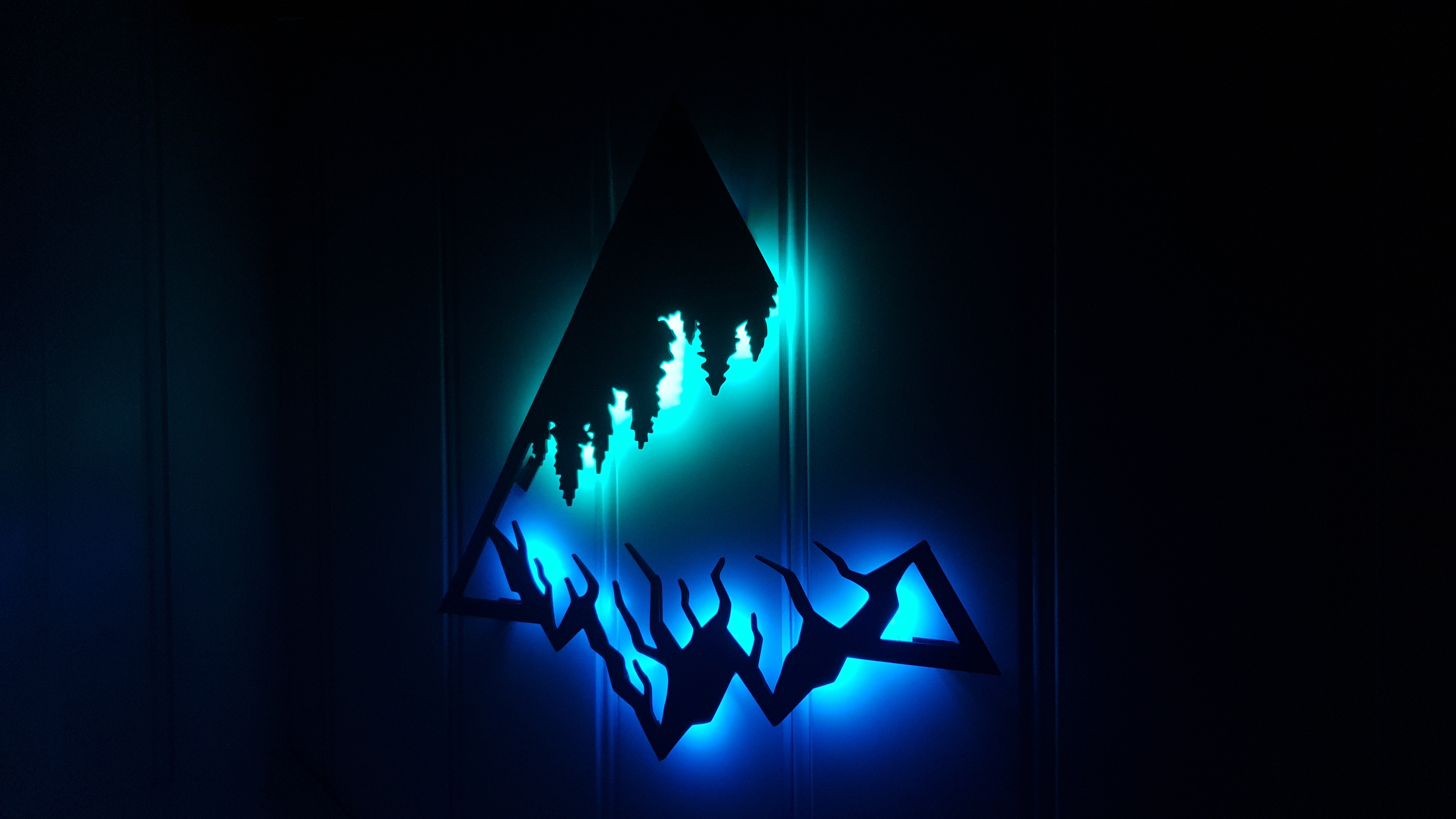 Mountains backlight